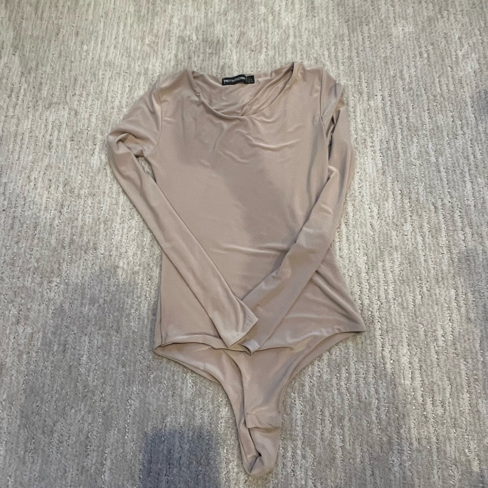 Beige pretty little thing bodysuit